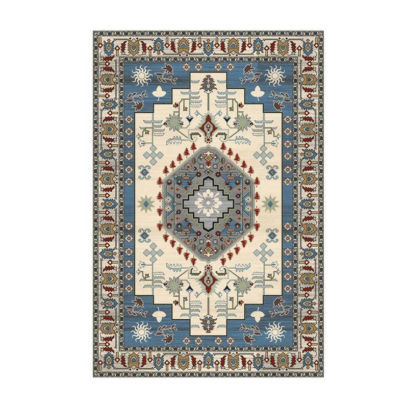 Tapis Classique Beige Élégant – Design Floral Délicat