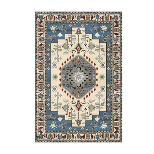 Tapis Classique Beige Élégant – Design Floral Délicat