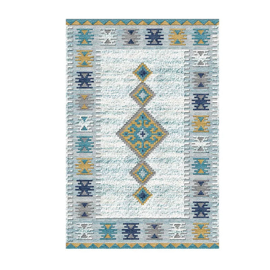 Tapis Persan Blanc Intense – Motif Central Artistique