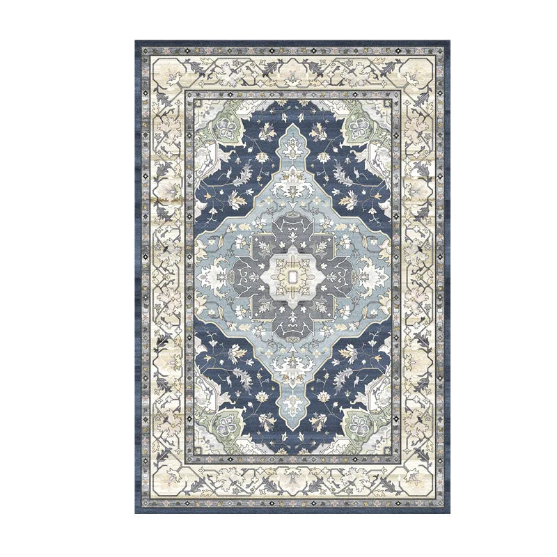 Tapis Vintage Naturel – Motifs Floraux Inspirés Jardin