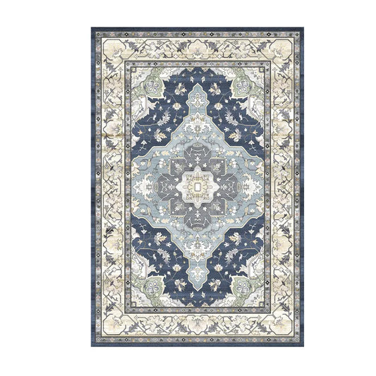 Tapis Vintage Naturel – Motifs Floraux Inspirés Jardin