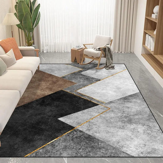 Tapis Art Déco Moderne – Fusion de Style et Confort