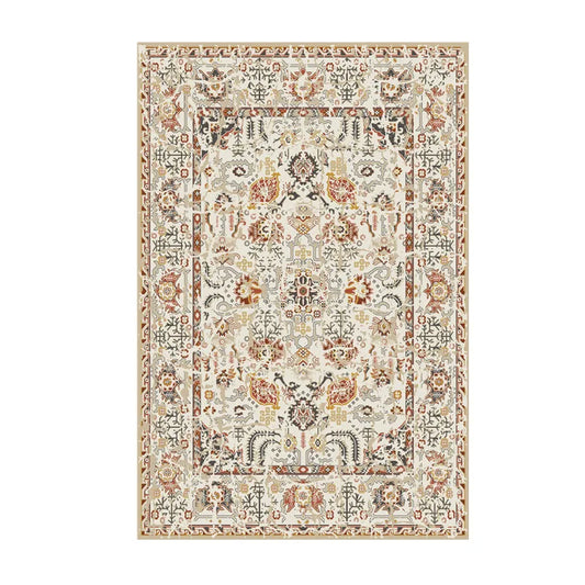 Tapis Vintage Artistique – Motifs Floraux Colorés
