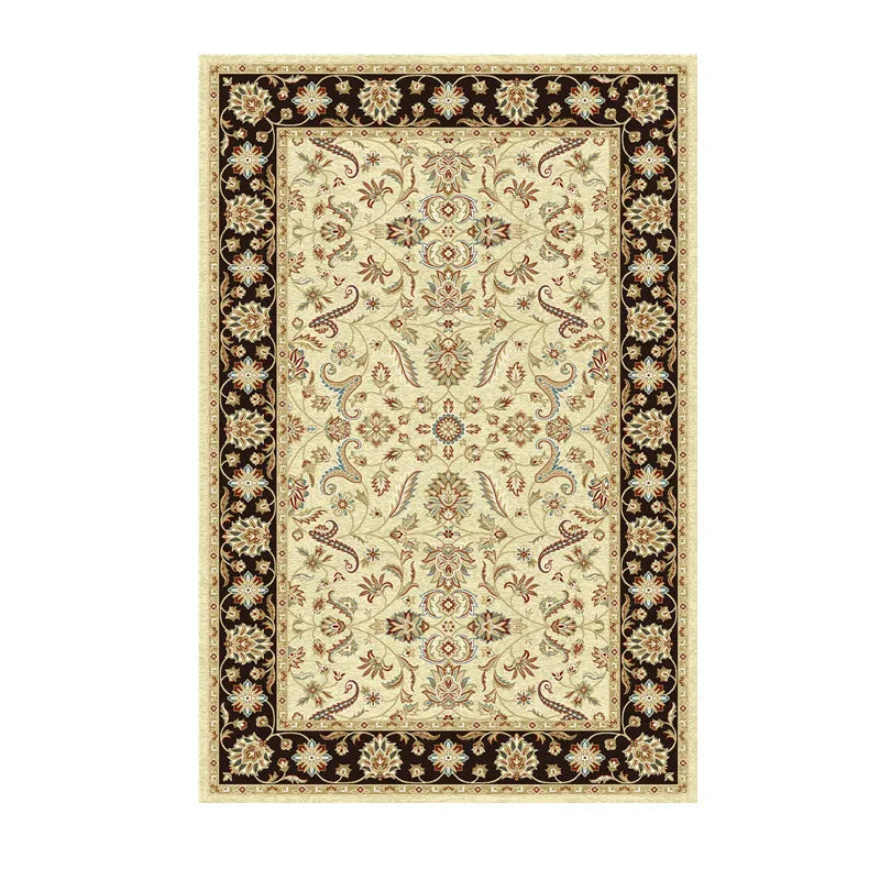 Tapis Persan Authentique Crème & Bleu – Design Royal