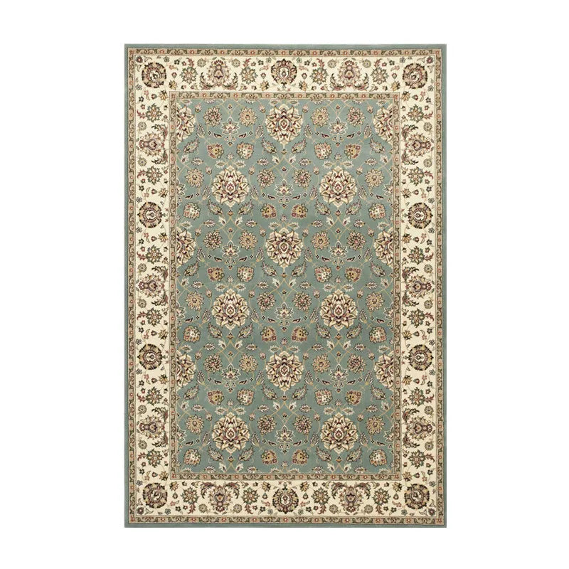 Tapis Persan Luxe Beige Profond – Motif Médaillon Central