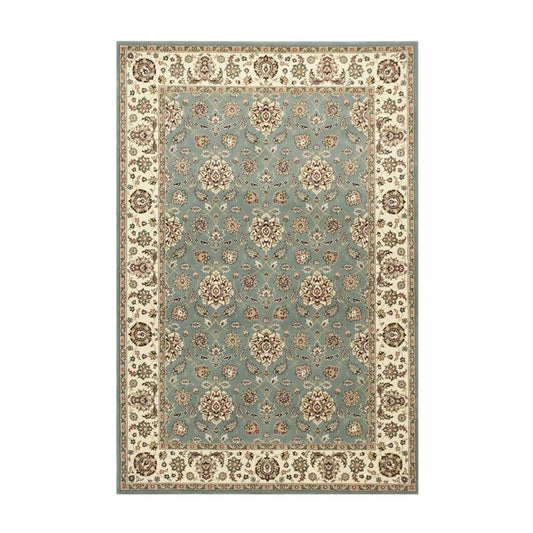 Tapis Persan Luxe Beige Profond – Motif Médaillon Central