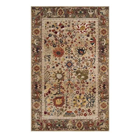 Tapis Ethnique Moderne – Motifs Géométriques Contrastés